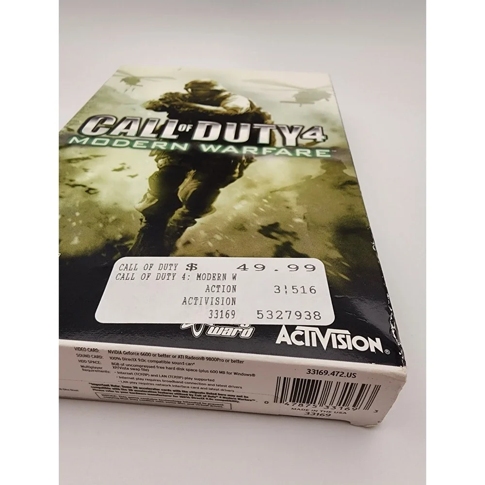 Call of Duty 4: Modern Warfare PC Game (2007) -‎ Complete in box
